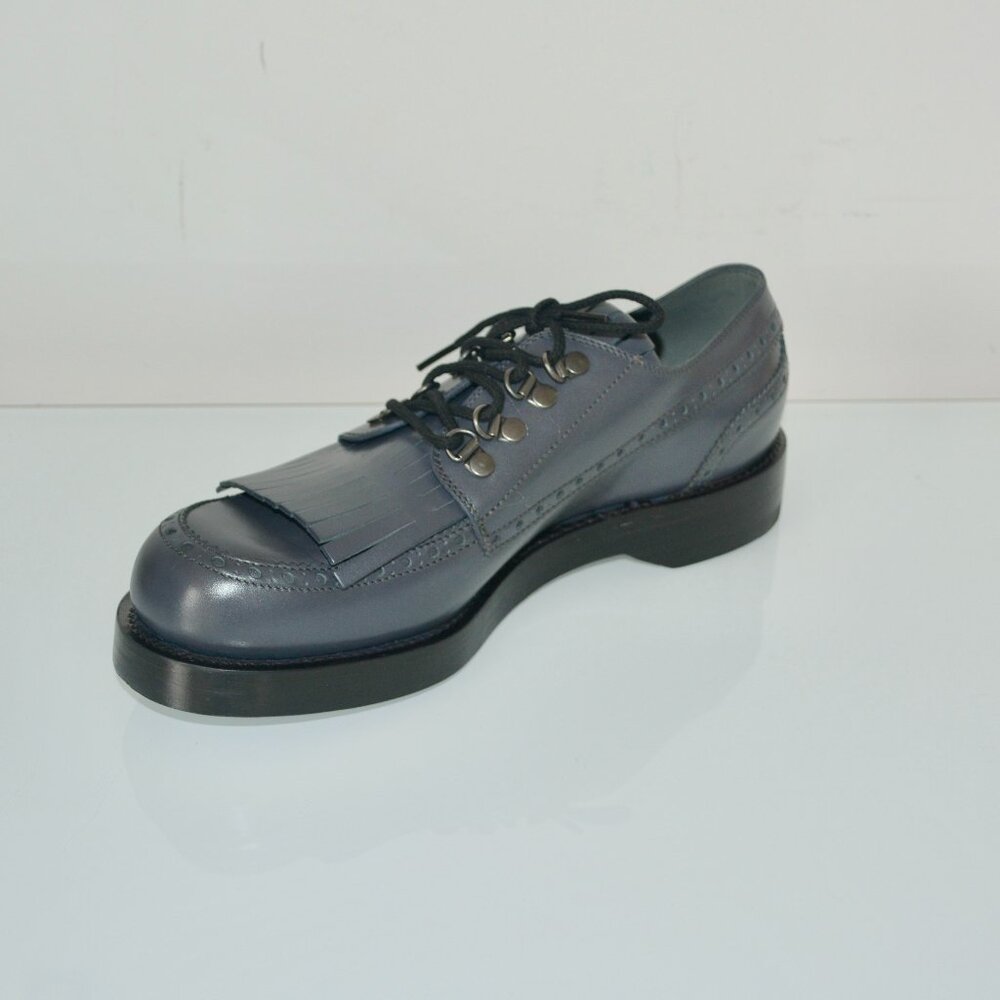 COPY - NIB GUCCI GOODYEAR SELLA LUX LEATHER LACE UP FRINGED BROGUE SHOES
